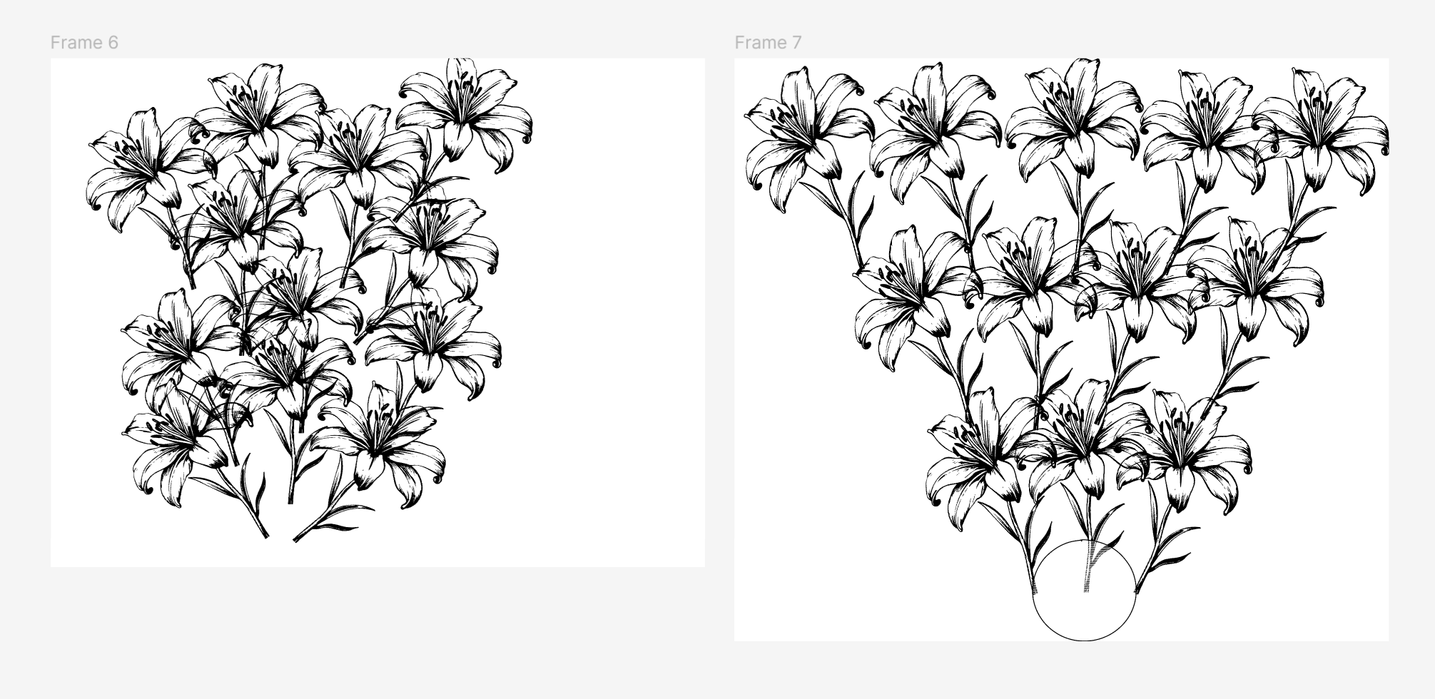 Side view of flowers